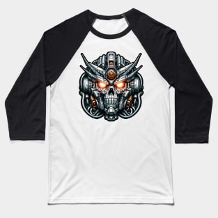 Biomech Skull S01 D38 Baseball T-Shirt